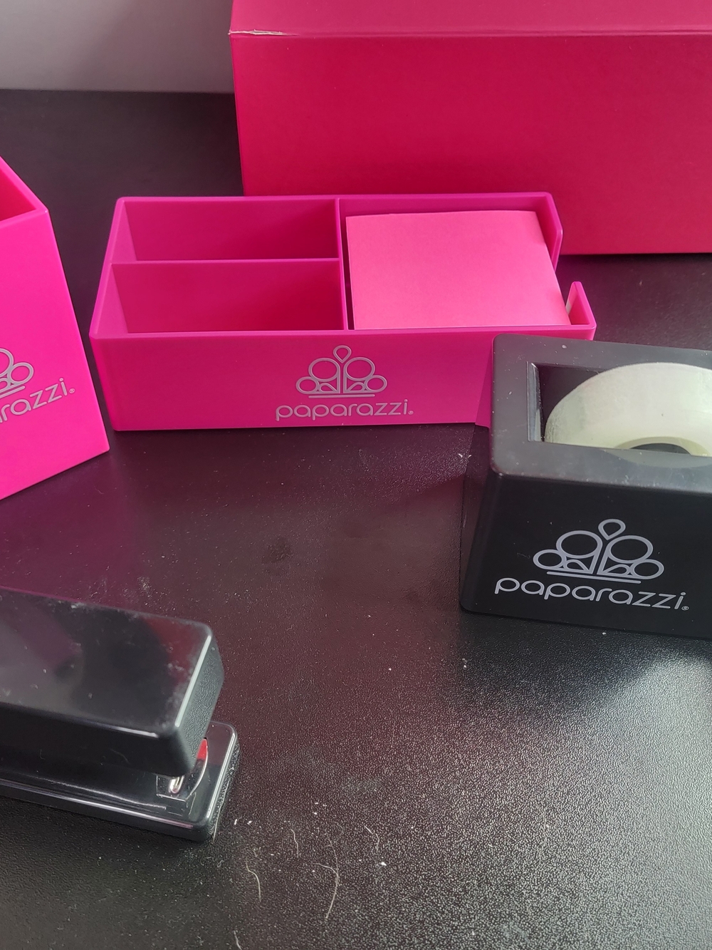 Paparazzi Hot Pink Desk Organizer Set - Compact Home Storage